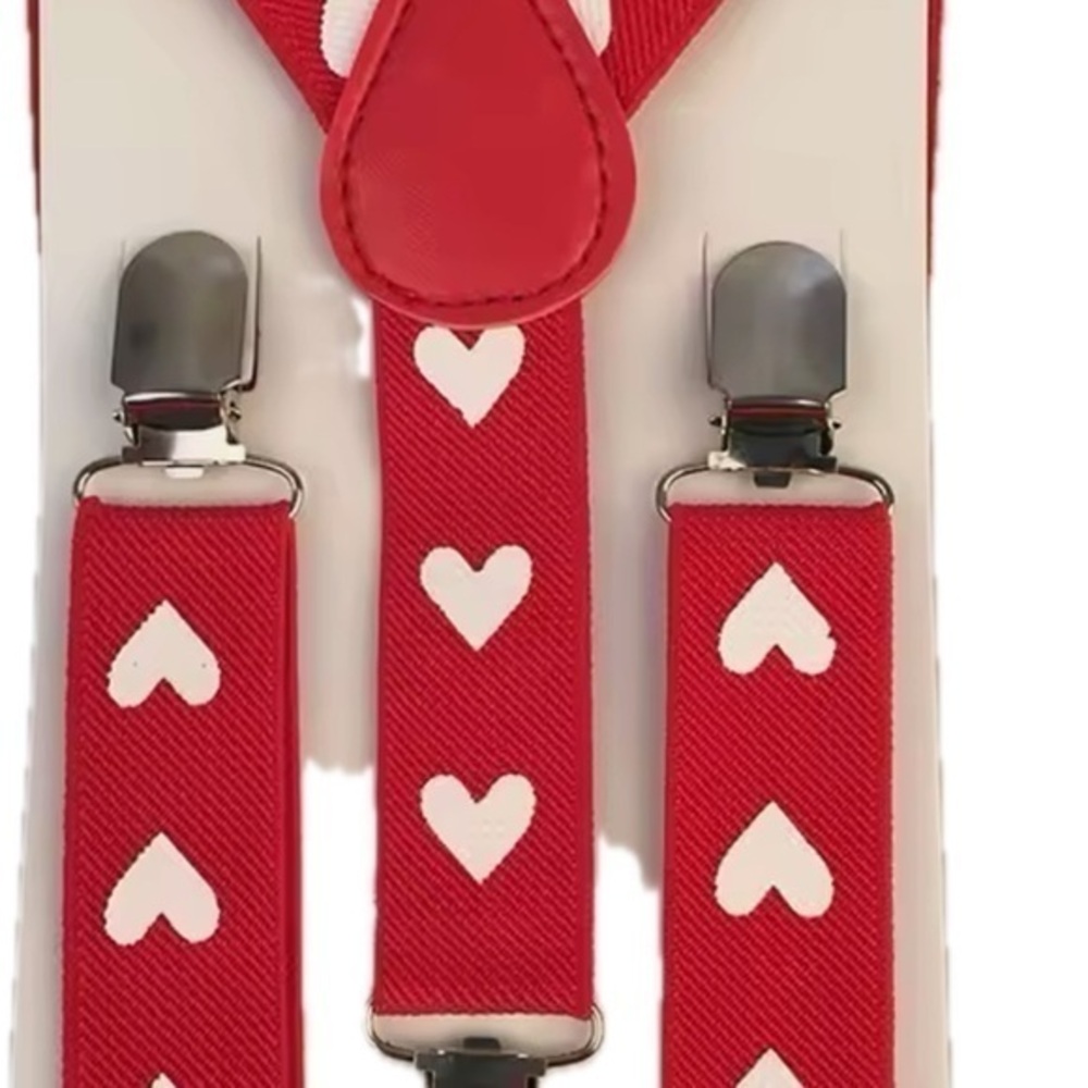 New Valentine heart suspenders boy girl 2-8